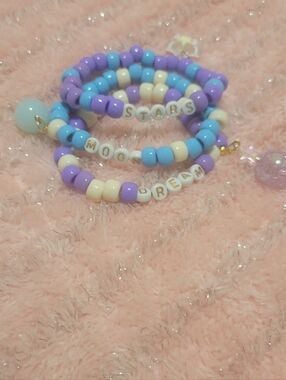 Cosmic Festival Kandi Bracelets With Dangle Charms